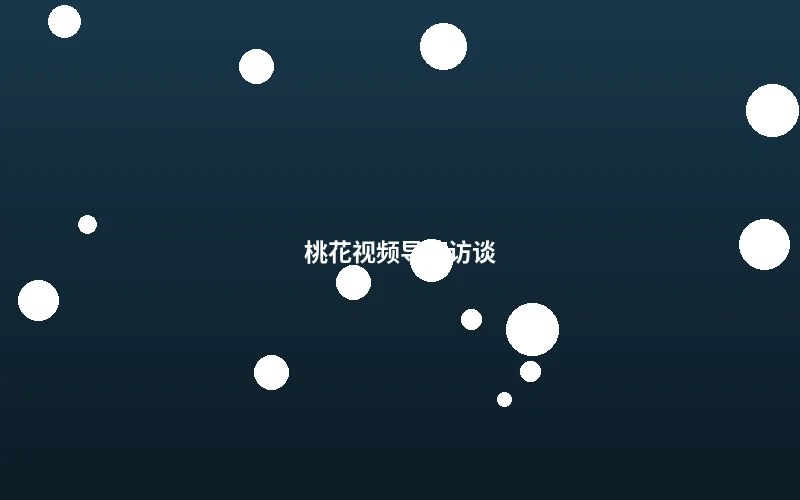 桃花视频导演创作访谈画面